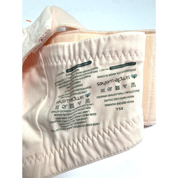 Simple Wishes Womens XS - L Pink Adjustable Nursing Bra Versatile OPtional Strap - Picture 3 of 3